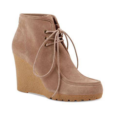 michael kors brown booties|michael kors wedge boots brown.